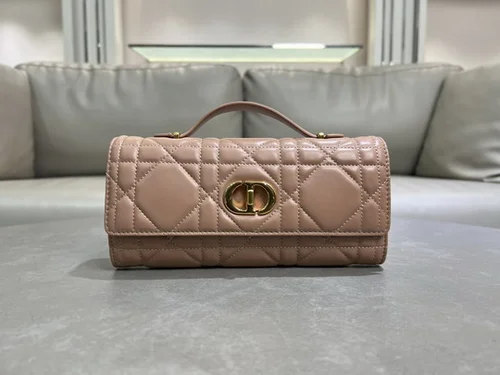 Dior Original Caro Small Chain Bag Authentic Quilted Luxury