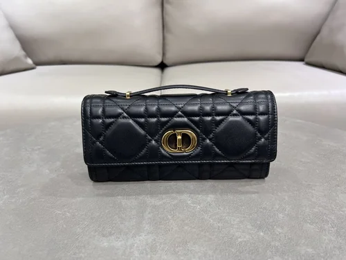 Dior Original Caro Small Chain Bag Authentic Quilted Luxury