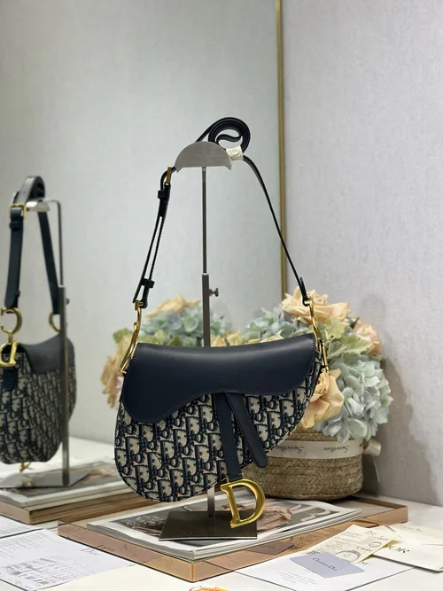 Dior Original Saddle Women Bag Authentic Oblique Luxury