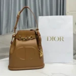 Dior Original Bucket Bag Small Authentic Drawstring Luxury