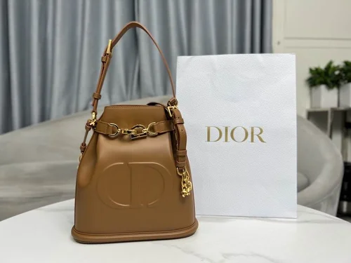 Dior Original Bucket Bag Small Authentic Drawstring Luxury