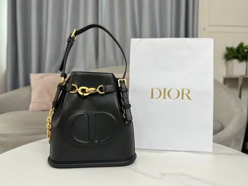 Dior Original Bucket Bag Small Authentic Drawstring Luxury