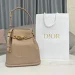 Dior Original Bucket Bag Small Authentic Drawstring Luxury