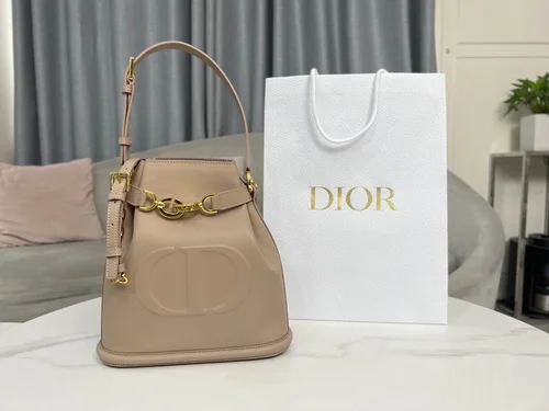 Dior Original Bucket Bag Small Authentic Drawstring Luxury