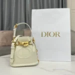 Dior Original Bucket Bag Small Authentic Drawstring Luxury