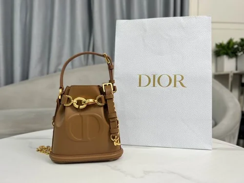 Dior Original Bucket Bag Small Authentic Drawstring Luxury