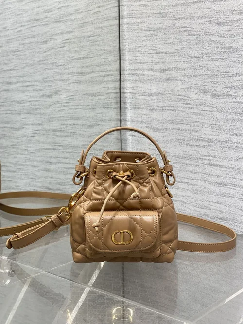 Dior Original Bucket Bag Small Authentic Drawstring Luxury