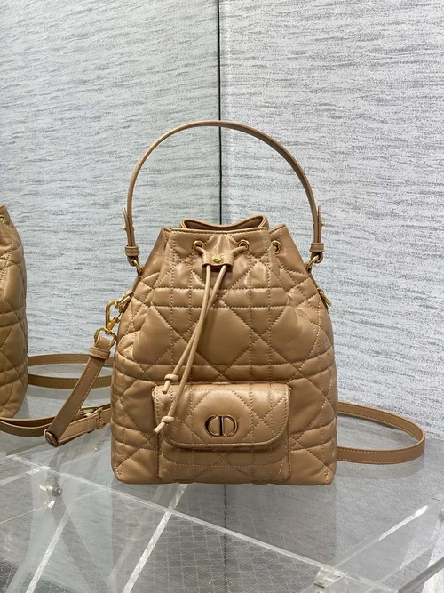 Dior Original Bucket Bag Small Authentic Drawstring Luxury