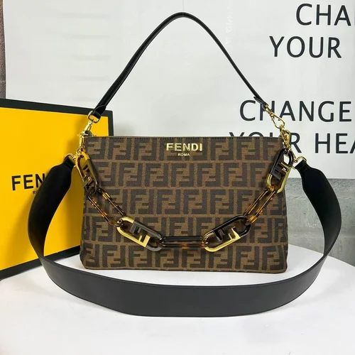 11 Fendi Underarm Pouch Small Women Luxury FF Zucca Canvas