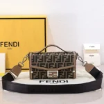 11 Fendi Baguette Medium Flap Bag Women Luxury FF Canvas