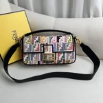 11 Fendi Baguette Medium Flap Bag Women Luxury FF Canvas