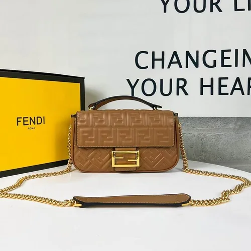 11 Fendi Baguette Medium Flap Bag Women Luxury FF Canvas