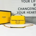 11 Fendi Baguette Medium Flap Bag Women Luxury FF Canvas