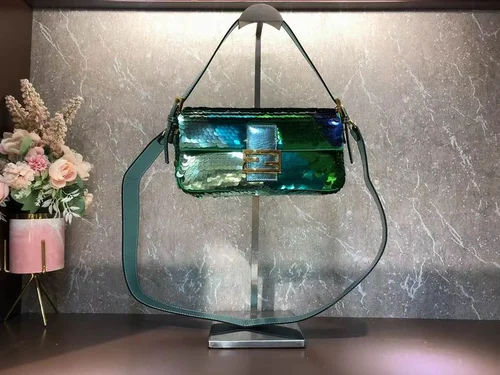 11 Fendi Baguette Medium Flap Bag Women Luxury FF Canvas