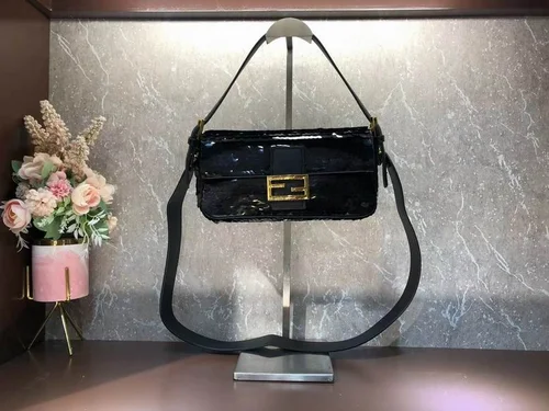 11 Fendi Baguette Medium Flap Bag Women Luxury FF Canvas