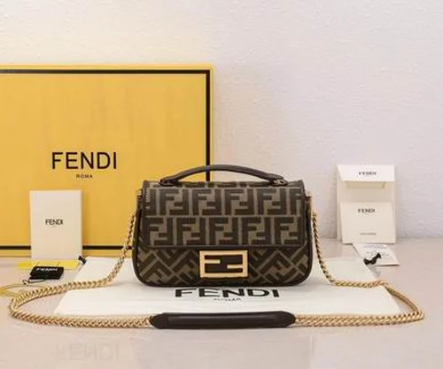 11 Fendi Baguette Medium Flap Bag Women Luxury FF Canvas