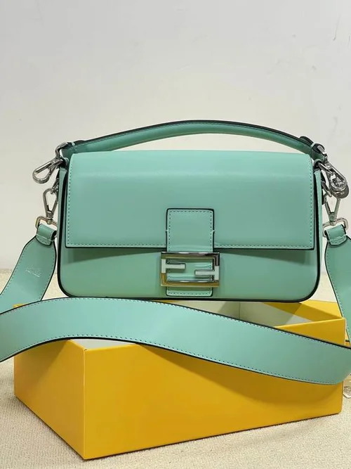 11 Fendi Baguette Medium Flap Bag Women Luxury FF Canvas