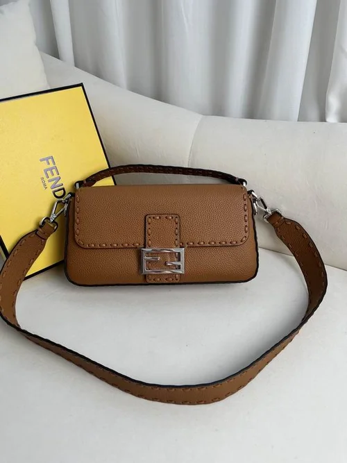 11 Fendi Baguette Medium Flap Bag Women Luxury FF Canvas