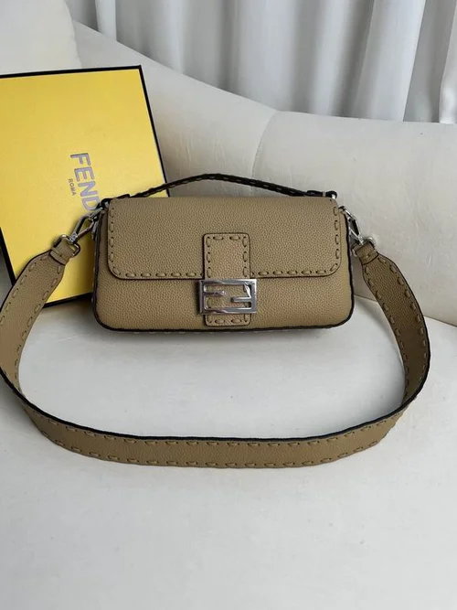 11 Fendi Baguette Medium Flap Bag Women Luxury FF Canvas
