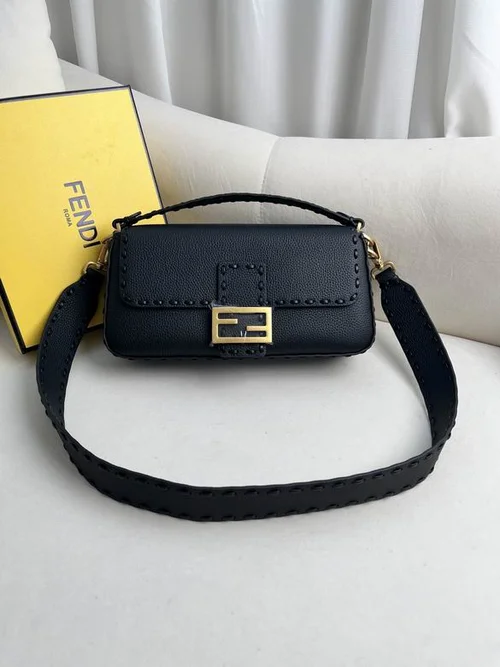 11 Fendi Baguette Medium Flap Bag Women Luxury FF Canvas