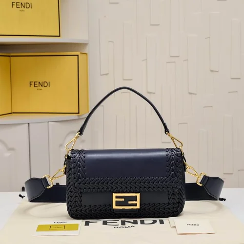 11 Fendi Baguette Medium Flap Bag Women Luxury FF Canvas