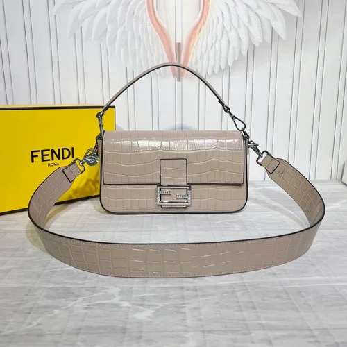 11 Fendi Baguette Medium Flap Bag Women Luxury FF Canvas