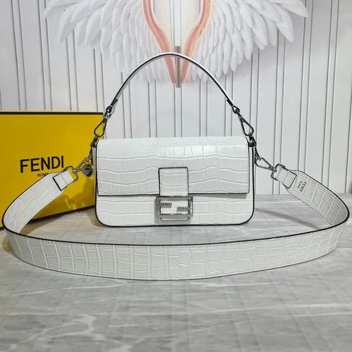 11 Fendi Baguette Medium Flap Bag Women Luxury FF Canvas