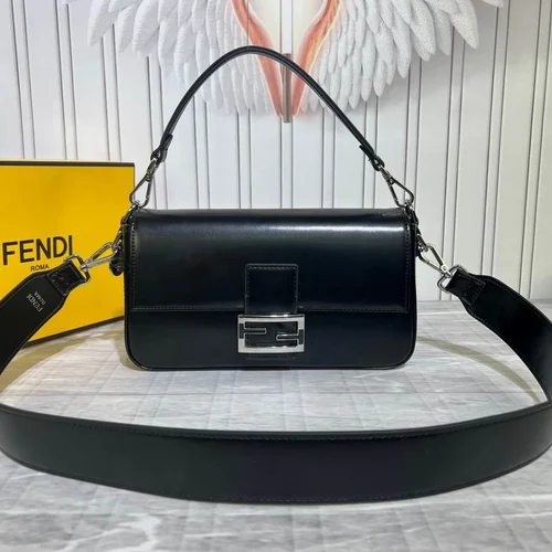 11 Fendi Baguette Medium Flap Bag Women Luxury FF Canvas