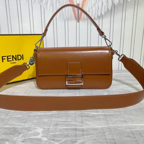 11 Fendi Baguette Medium Flap Bag Women Luxury FF Canvas