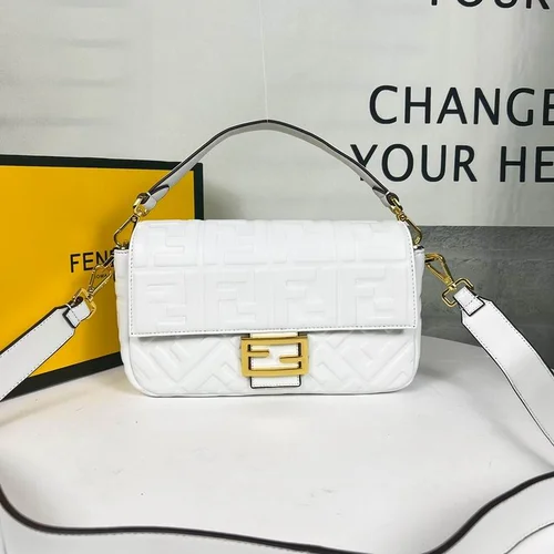 11 Fendi Baguette Medium Flap Bag Women Luxury FF Canvas