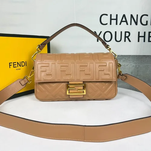 11 Fendi Baguette Medium Flap Bag Women Luxury FF Canvas