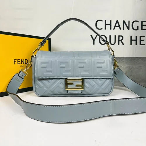 11 Fendi Baguette Medium Flap Bag Women Luxury FF Canvas