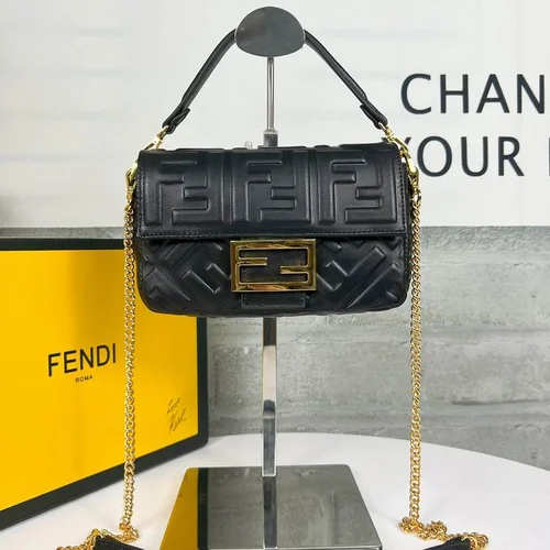 11 Fendi Baguette Medium Flap Bag Women Luxury FF Canvas