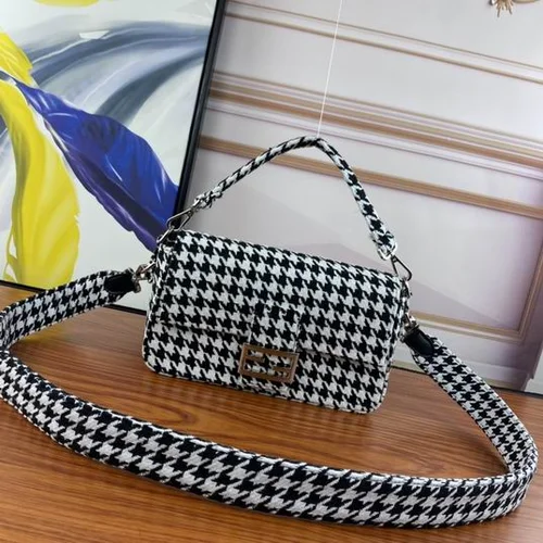 11 Fendi Baguette Medium Flap Bag Women Luxury FF Canvas