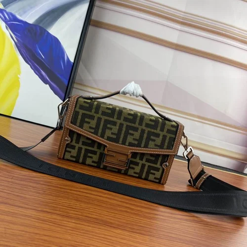 11 Fendi Baguette Medium Flap Bag Women Luxury FF Canvas