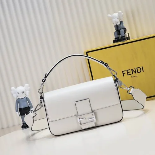 11 Fendi Baguette Medium Flap Bag Women Luxury FF Canvas