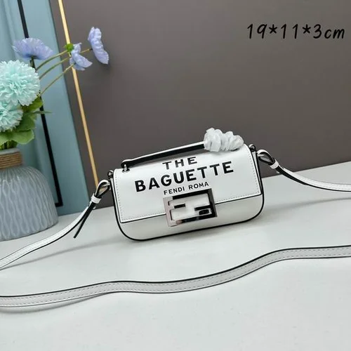 11 Fendi Baguette Medium Flap Bag Women Luxury FF Canvas