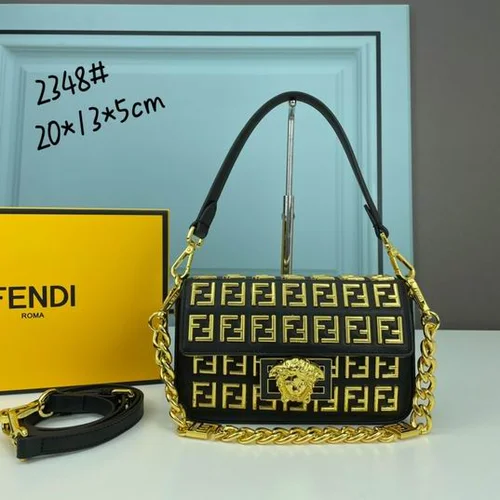11 Fendi Baguette Medium Flap Bag Women Luxury FF Canvas