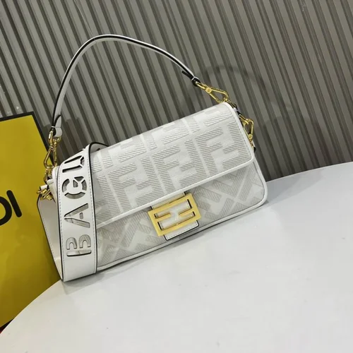 11 Fendi Baguette Medium Flap Bag Women Luxury FF Canvas