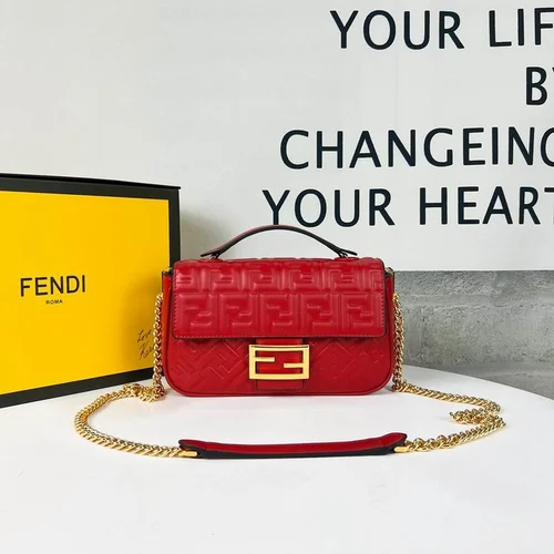 11 Fendi Baguette Medium Flap Bag Women Luxury FF Canvas