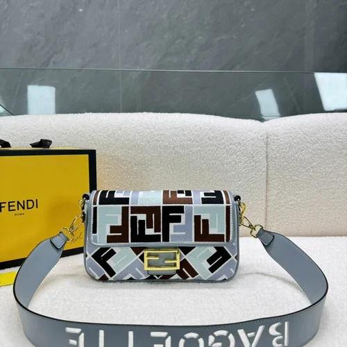 11 Fendi Baguette Medium Flap Bag Women Luxury FF Canvas