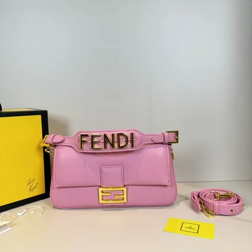 11 Fendi Baguette Medium Flap Bag Women Luxury FF Canvas