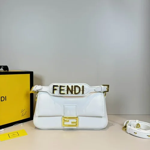 11 Fendi Baguette Medium Flap Bag Women Luxury FF Canvas