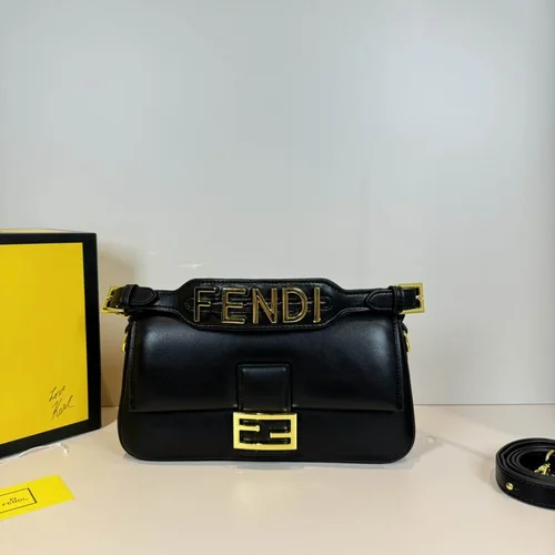 11 Fendi Baguette Medium Flap Bag Women Luxury FF Canvas