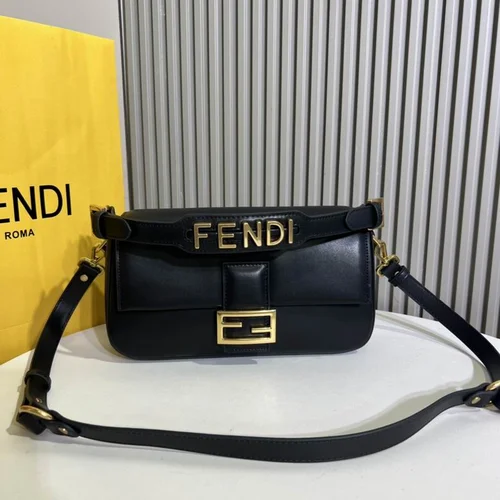 11 Fendi Baguette Medium Flap Bag Women Luxury FF Canvas