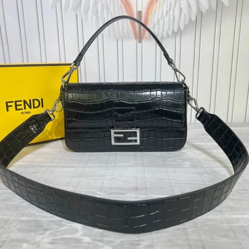 11 Fendi Baguette Medium Flap Bag Women Luxury FF Canvas
