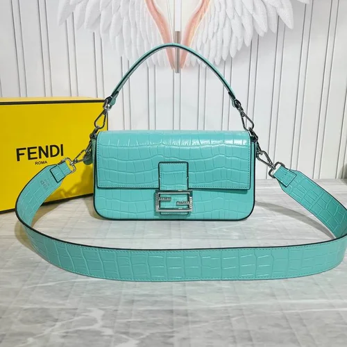 11 Fendi Baguette Medium Flap Bag Women Luxury FF Canvas