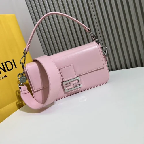 11 Fendi Baguette Medium Flap Bag Women Luxury FF Canvas