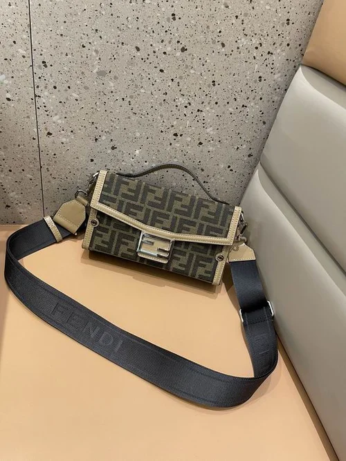 11 Fendi Baguette Medium Flap Bag Women Luxury FF Canvas