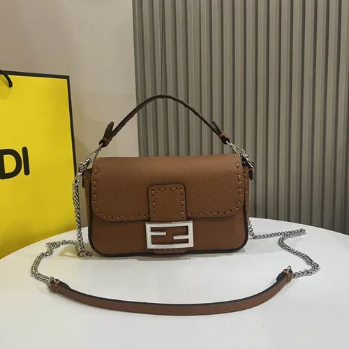11 Fendi Baguette Medium Flap Bag Women Luxury FF Canvas